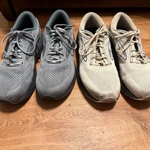Brooks Men's Athletic Shoes - Gray and Cream